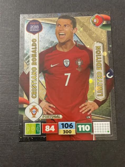 CRISTIANO RONALDO LIMITED Edition Panini Adrenalyn XL Road To Russia