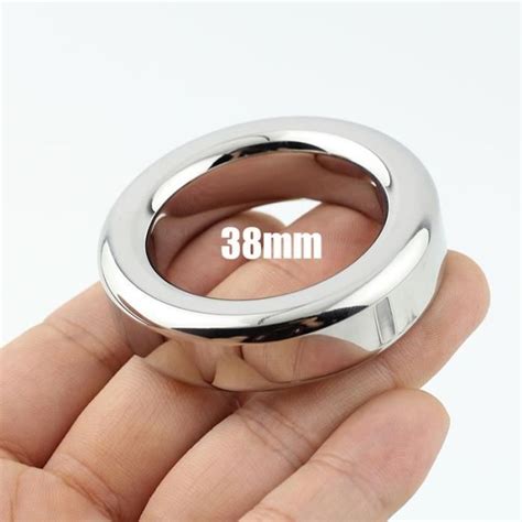 GAINE DE PENIS 38mm Anneau de pénis en acier inoxydable pour homme