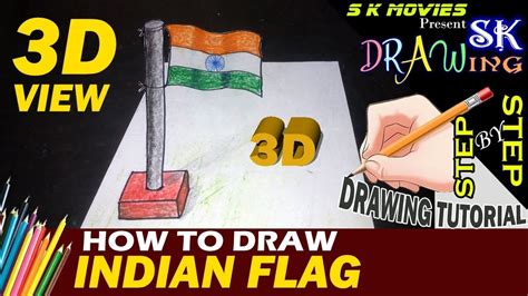 Indian Flag Drawing Step By Step / Flag of india drawing for kids in 9 simple steps. - Grodonix