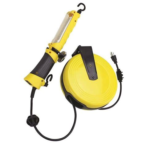 prime wire cable ultra bright led worklight  retractable metal