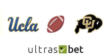 UCLA Bruins Vs Colorado Buffaloes 9 28 18 Pick Prediction And Betting