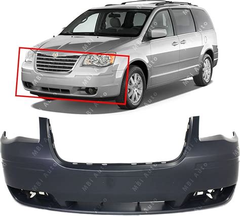 Mbi Auto Primered Front Bumper Cover Fascia For 2008 2009 2010 Chrysler Town