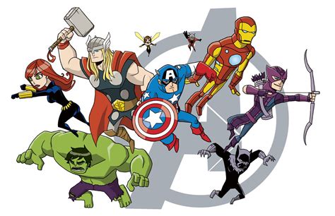 Avengers Cartoon Wallpaper - WallpaperSafari