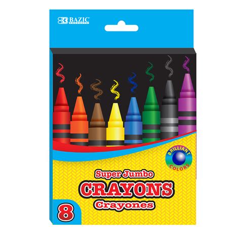 Bazic Color Premium Super Jumbo Crayons Bazic Products