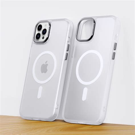 iPhone 15 Cover : Frosted Matte MagSafe Case with Armor Metal Camera L