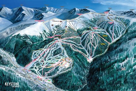 Keystone Trail Map | Ski Trail Map Artist Kevin Mastin