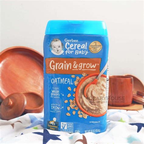 Gerber Cereal Grain Grow Oatmeal Gr Obabyhouse