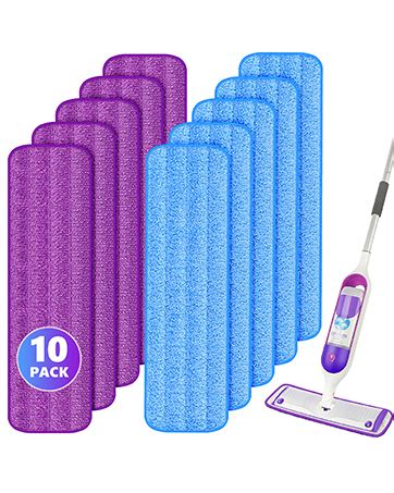 Amazon 10 Pack Reusable Mop Pads For Swiffer PowerMop Power Mop