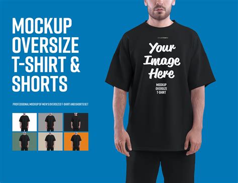 Comfort Oversized Tshirt Mockup Bundle Studio Mockup High Quality