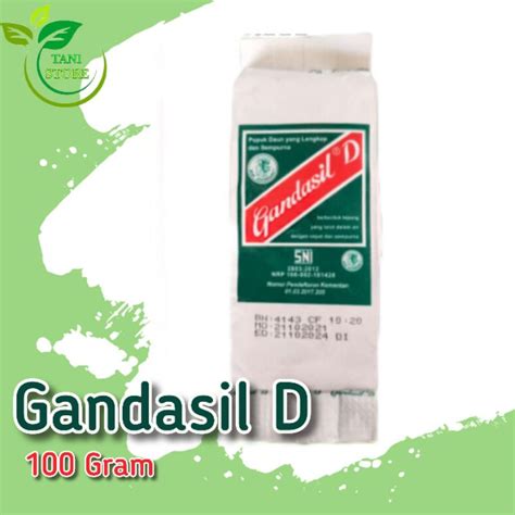 Jual Pupuk GANDASIL D B Kemasan 100 Gram Shopee Indonesia