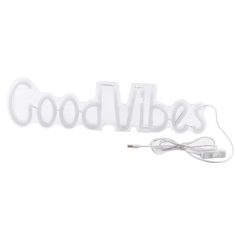 Neon Led Premium Good Vibes Neon Na Cian Znak Neonowy Napis