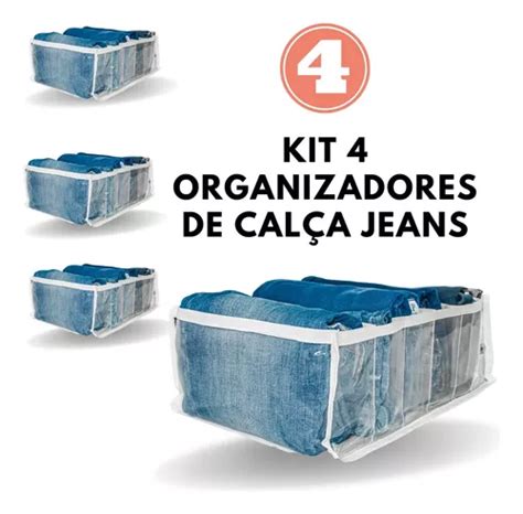 Kit Colmeia Organizadora Gaveta Roupa Calça Jeans G 36x25x13 Frete Grátis