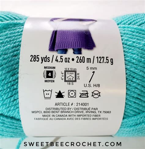 Yarn Review - Loops and Threads Impeccable - Sweet Bee Crochet