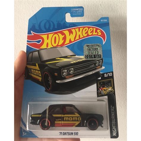 Jual HOT WHEELS NIGHTBURNERZ HOT WHEELS 71 DATSUN 510 MOMO BLACK KMART