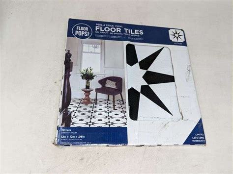 Floor Pops Peel And Stick Vinyl Floor Tiles Pack Altair Design 10