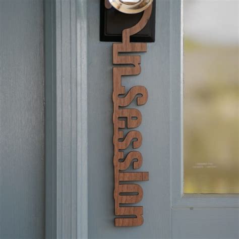 In Session Door Hanger Sign Mad Tree Woodcrafts®