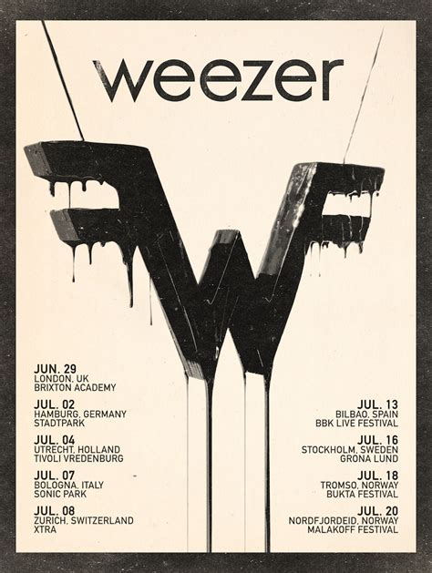 Europe Uk Shows On Sale Now — Weezer