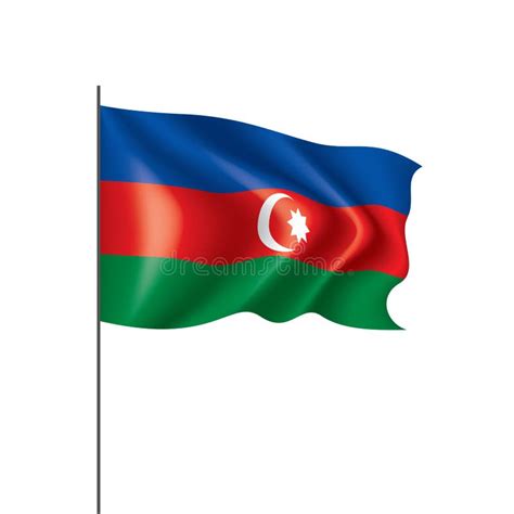 Bandeira De Azerbaij O Ilustra O Do Vetor Ilustra O Do Vetor