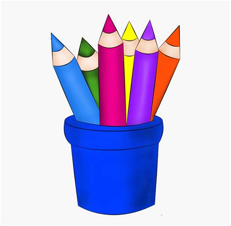 Transparent Utiles Escolares Animados Png Clipart Crayons Png