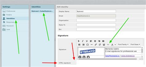 How To Add An Email Signature To Roundcube Bybrand