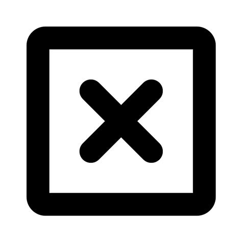 X Square Bold Vector SVG Icon SVG Repo