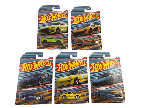 Hot Wheels Hw Exotics Full Set Of Acura Porsche Ford Mclaren