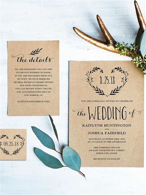 A6 Wedding Invitation Template - Cards Design Templates