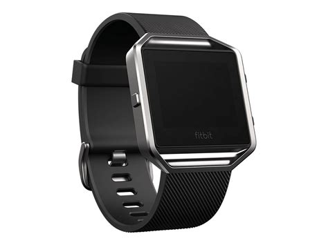 Fitbit Blaze Smart Watch With Strap Elastomer Black Band Size L Bluetooth 1 55 Oz