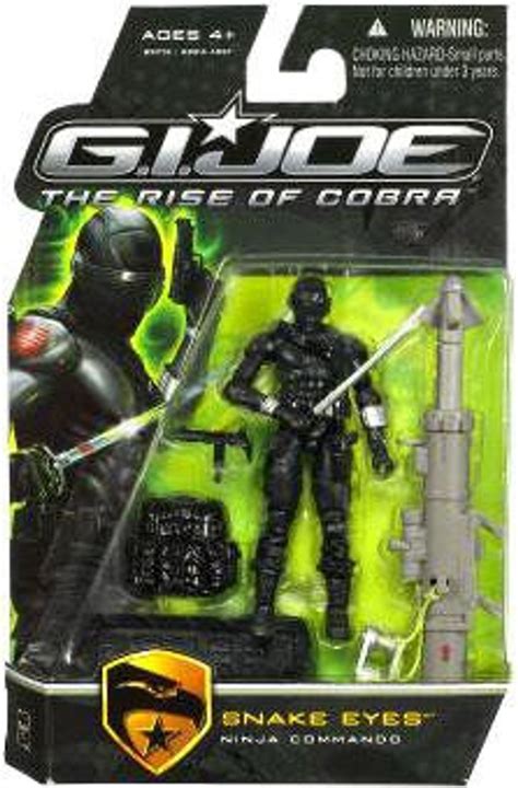 GI Joe The Rise of Cobra Snake Eyes 3.75 Action Figure Ninja Commando ...