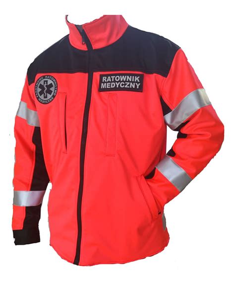 Softshell Ratowniczy Fluo MEDMAR odzież dla Ratownictwa Medycznego