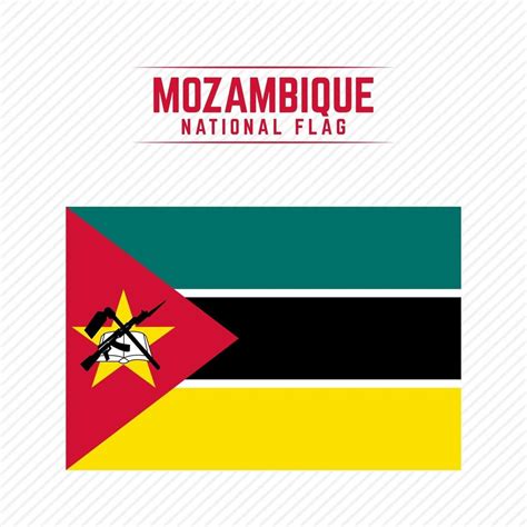 National Flag Of Mozambique 2822550 Vector Art At Vecteezy