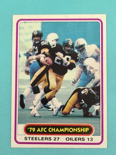 1980 Topps 492 Rocky Bleier Afc Championship Football Card U9 Ebay