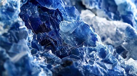 Premium Photo | Blue ice crystals background Glowing blue ice texture