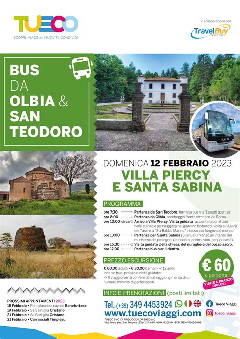 Villapiercy Santasabina Tueco Viaggi San Teodoro Bus