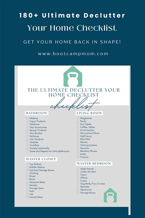 180+ Ultimate Declutter Your Home Checklist