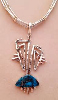 Jacqueline Gala Jewelry Sterling Silver Hopi Prayor Feather Pendant W