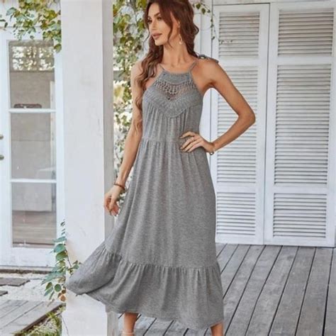 Robe femme ete chic et elegant Sexy Romantique Vacances à la plage