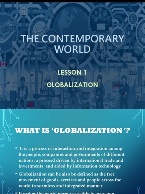 Lesson 1 Globalization (Contemporary World) | Economic Globalization ...