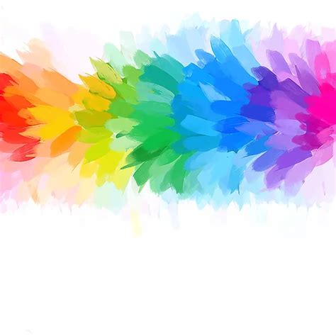 Rainbow Chalk Brush Strokes Background Stock Vector By ©shekaka 81419542