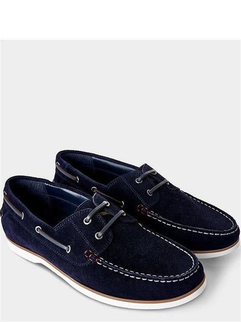 Joe Browns Suede Boat Shoes Navy Very