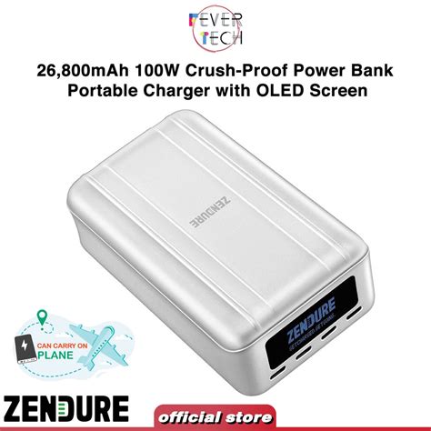 Zendure Supertank Pro Mah W Crush Proof Power Bank Portable