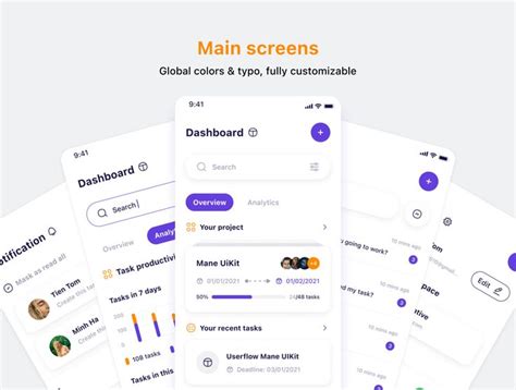 Mane Management UI Kit Figma Resources Ui Kit App Ui Design Kit