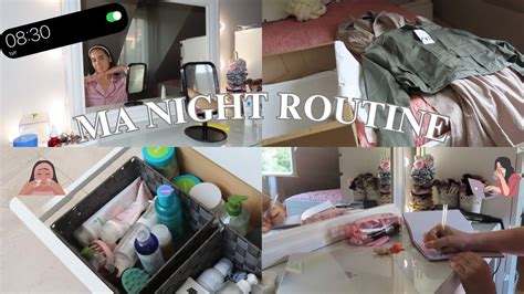 MA NIGHT ROUTINE ÉTÉ 2024 skincare productive chill YouTube