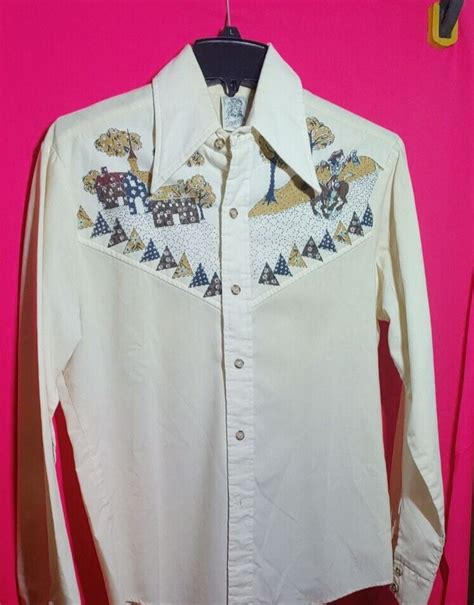 Vintage Kennington Walt Disney Button Shirt Quilted Western American