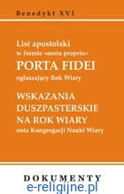 List apostolski w formie motu proprio PORTA FIDEI ogłaszający Rok