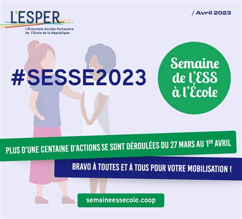 Semaine de lESS à lÉcole 2023 interventions visites et actions