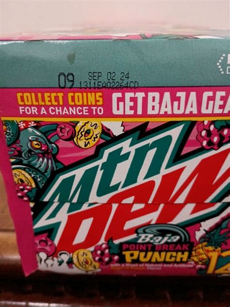 Mountain Dew Baja Point Break Punch Pack Oz Cans Limited Edition