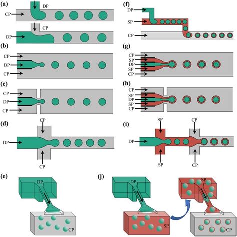 Schematics Of The Passive Microfluidic For Droplet Formation Single