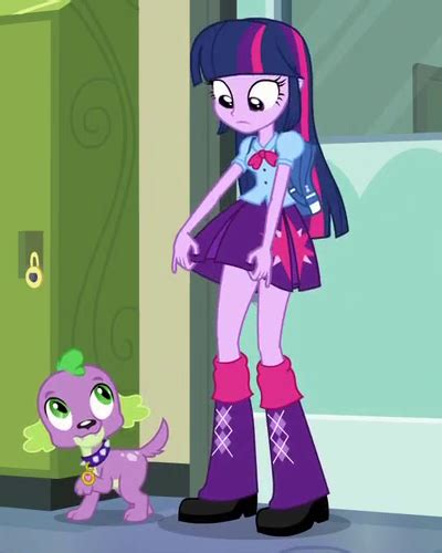 1121022 Safe Screencap Spike Twilight Sparkle Dog Equestria