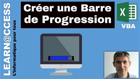 Excel Vba Comment Réaliser Une Barre De Progression Dans Un Userform Youtube